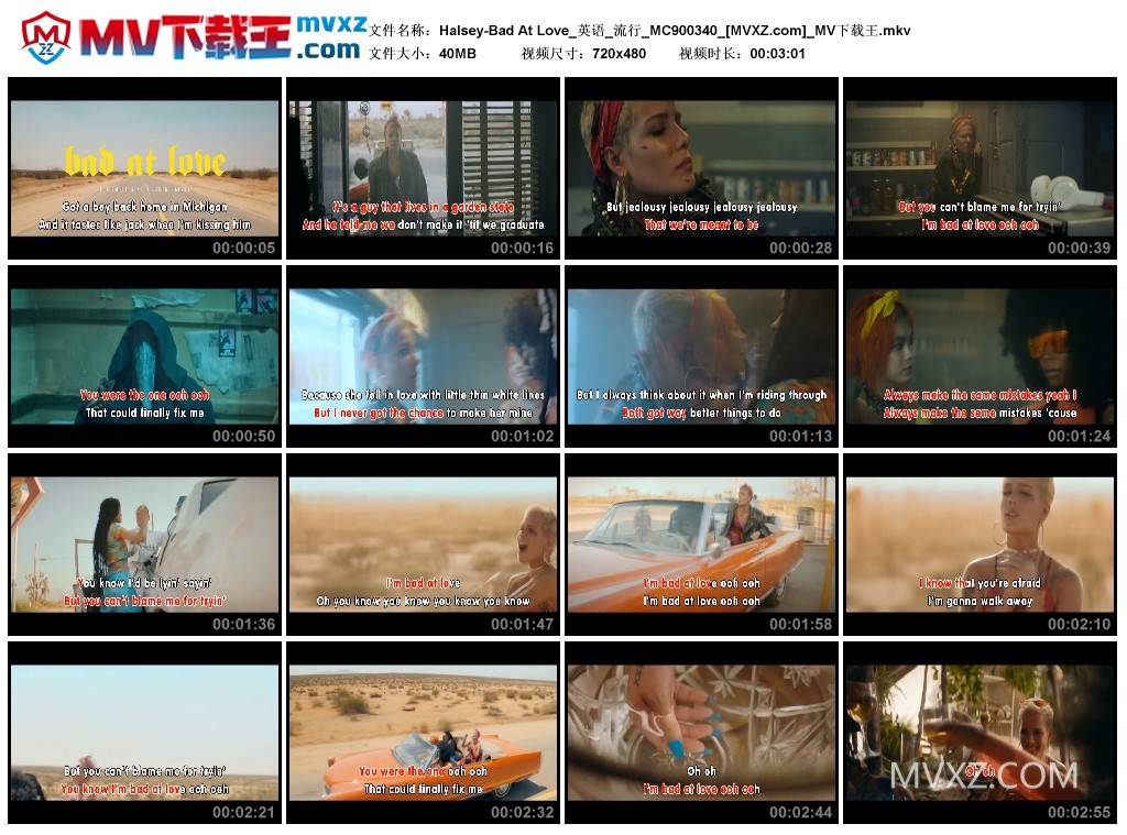 Halsey-Bad At Love_英语_流行_MC900340
